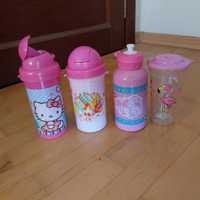 Bidony i kubki 4 szt Hello Kitty Winx Peppa flaming