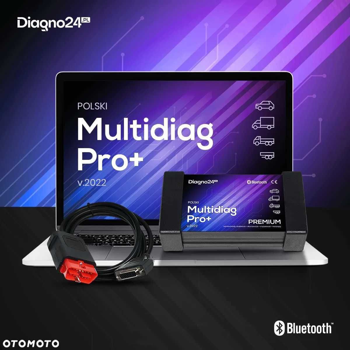 Zestaw diagnostyczny MultiDiag Pro+ w komplecie z laptopem
