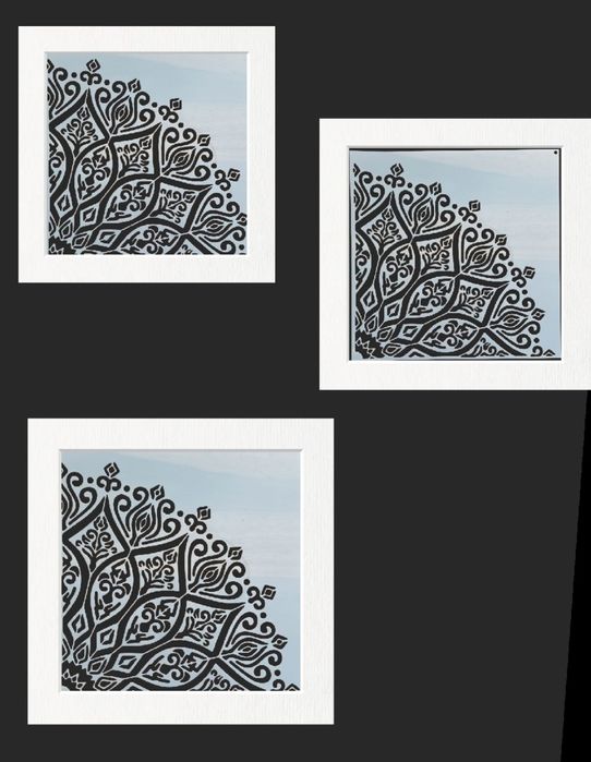 Szablon Mandala -wzór 60x60cm szablon 30x30cm, malarski tynk, DIY C21