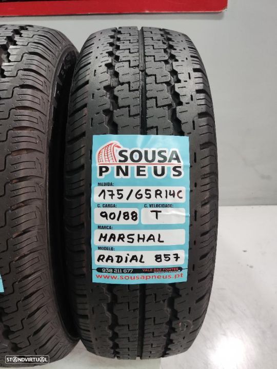 2 pneus semi novos 175-65r14c marshal - oferta dos portes