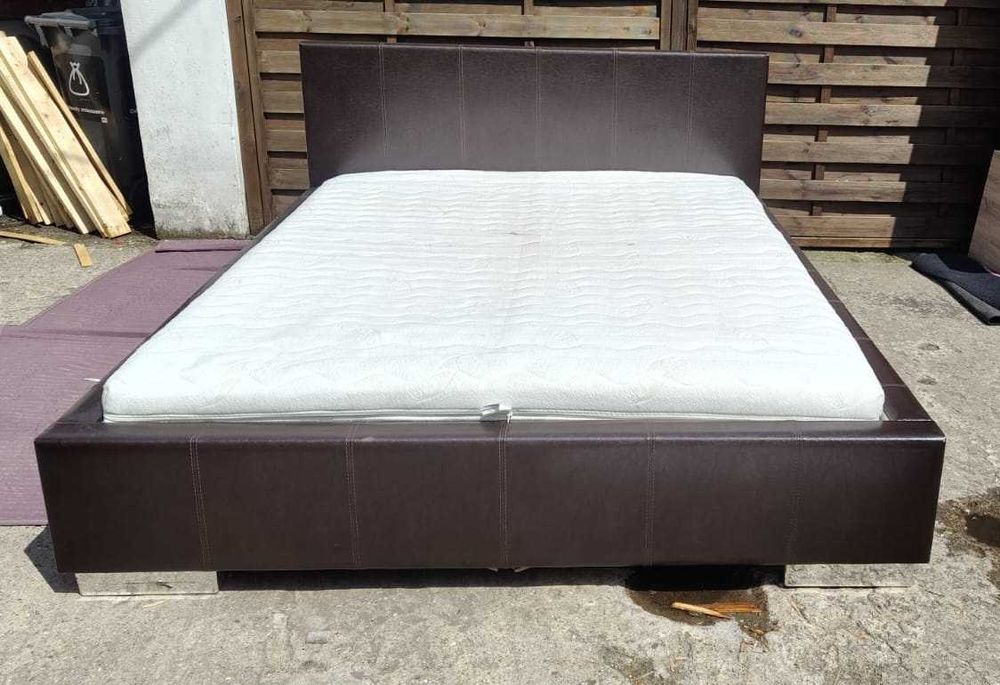 Łóżko KOŁO 160x200 łoże małżeńskie ze schowkiem + materac Gratis!