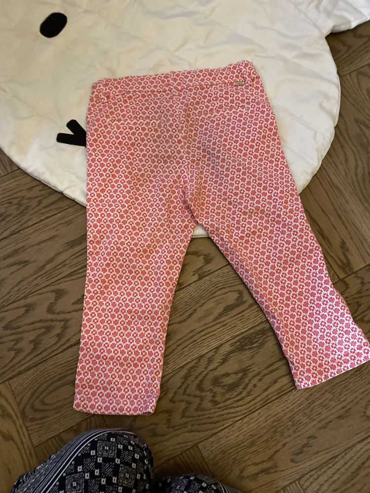 Spodnie Okaidi Designed in France 122 w kwiaty
