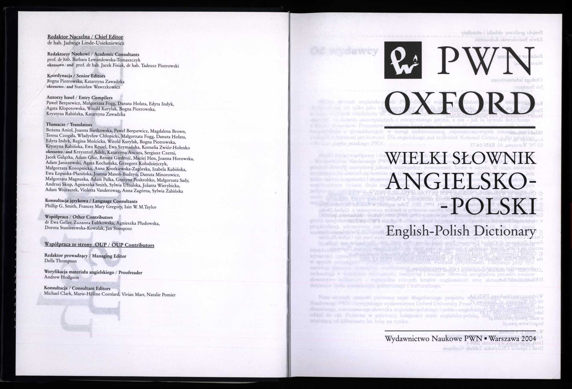 Wielki słownik Pwn Oxford angielsko-polski + płyty CD