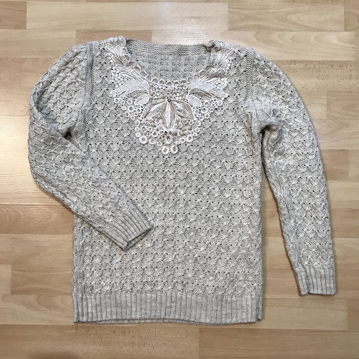 Тепла жіноча турецька кофта, светер 46 роз