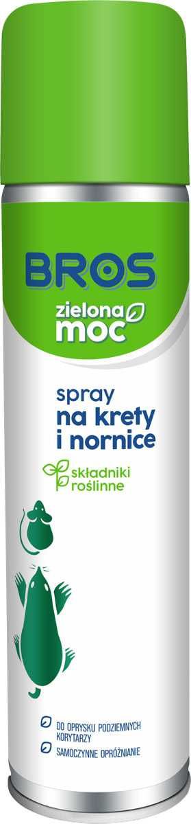 BROS zielona moc spray na krety i nornice 400 ml