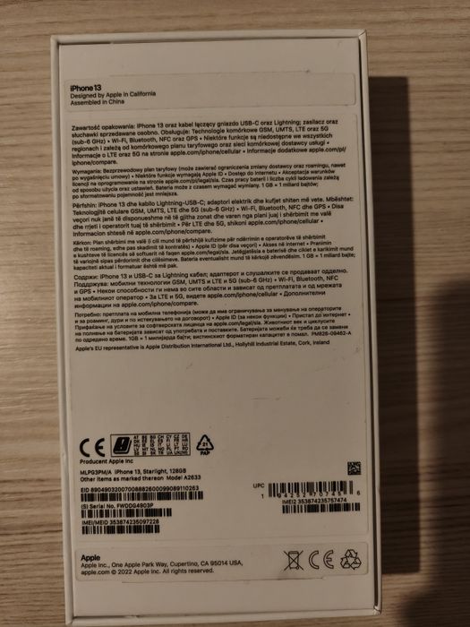 iPhone 13 pudełko oryginałne
