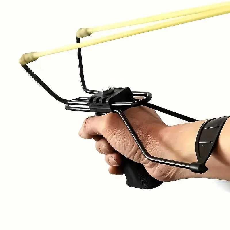 Fisga borracha caça brinquedo profissional com suporte braço NOVO