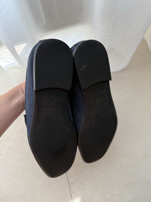 Мокасіни лофери чоловічі 42 розмір замша сині