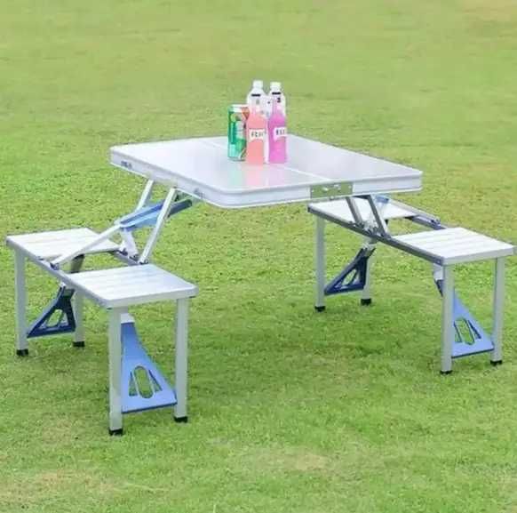 Складной алюминиевый стол для пикника со стульями Picnic Table