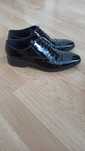 Buty czarne lakierowane eleganckie