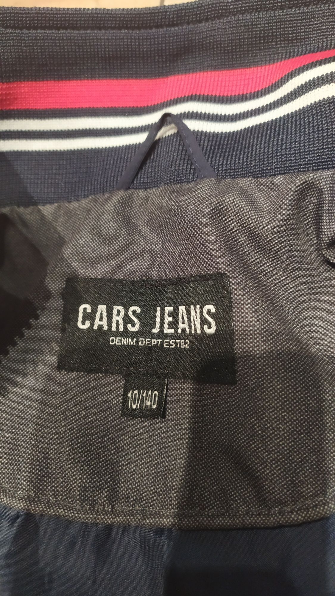 Kurtka wiosenna 140 jak NOWA Cars Jeans