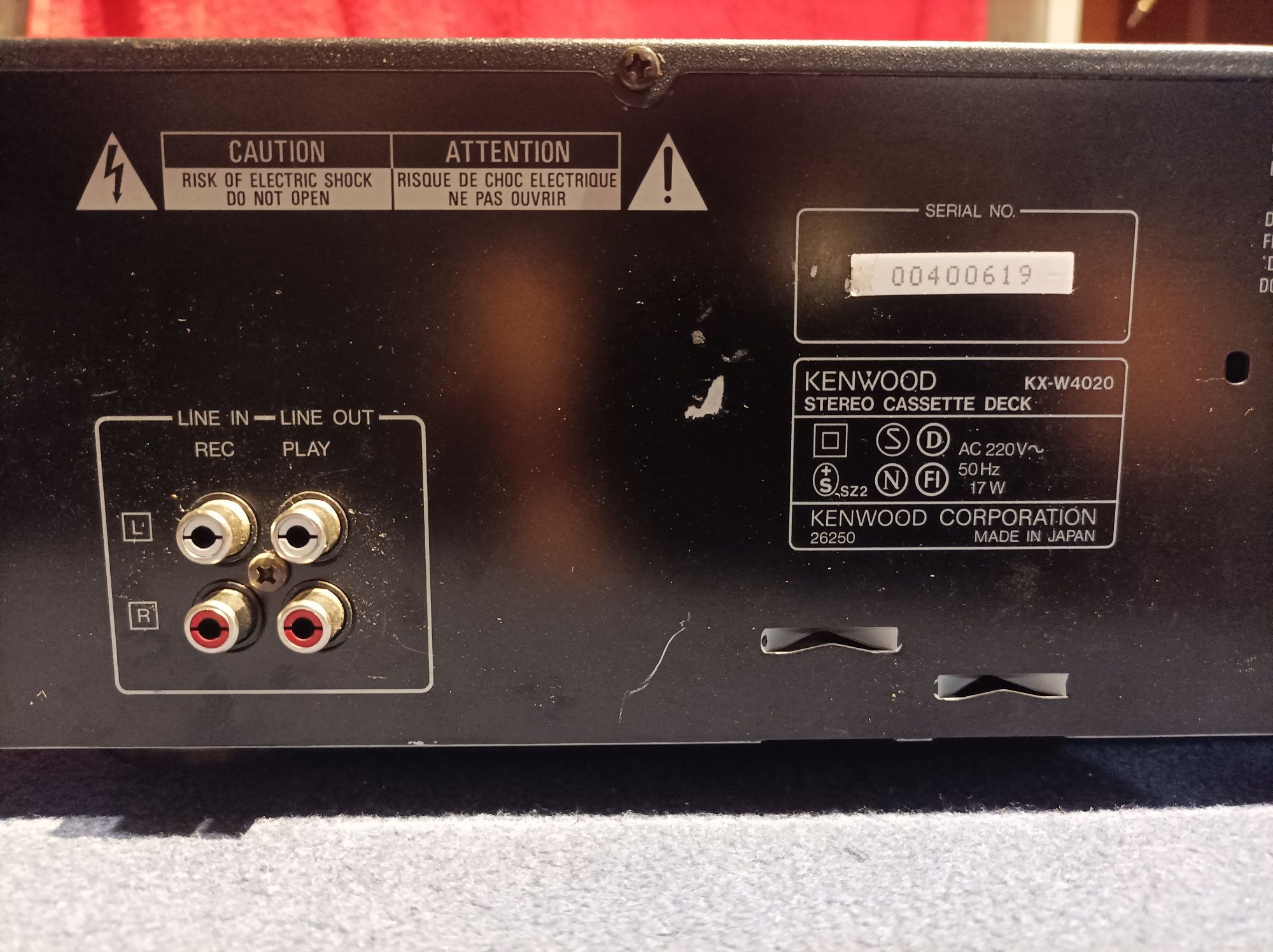 Deck/magnetofon Kenwood KX-W4020 -Japan. Do naprawy. Tanio!