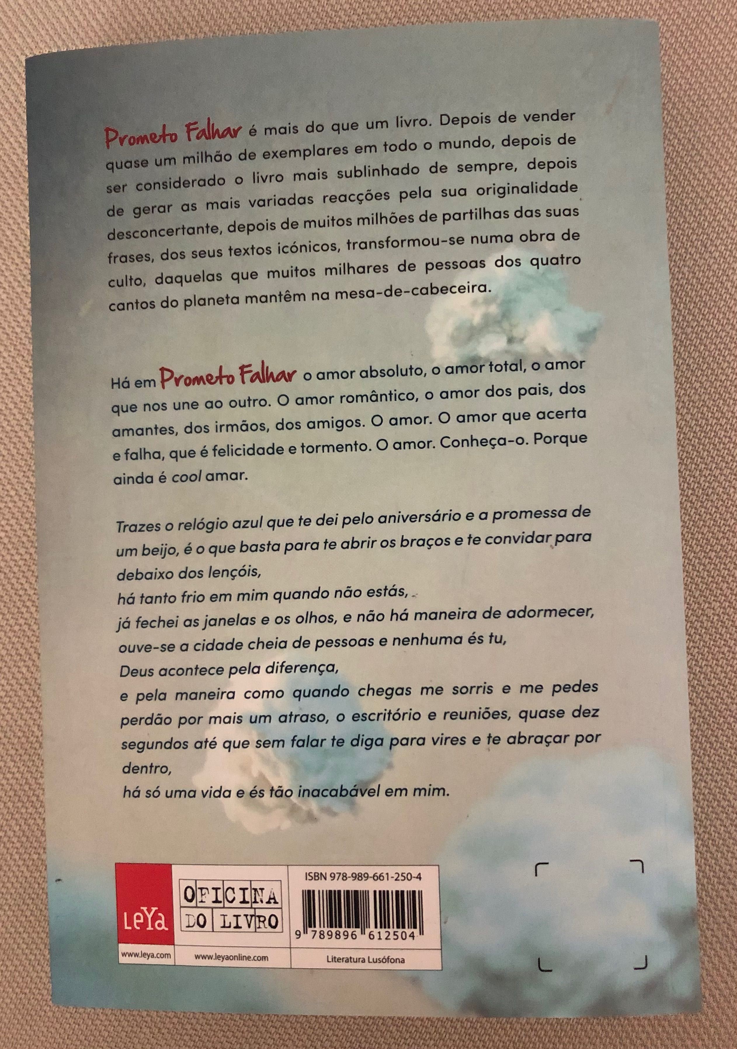 Livro prometo falhar