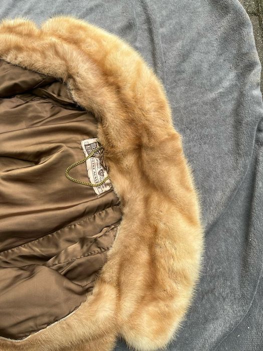 Długie futro z norek