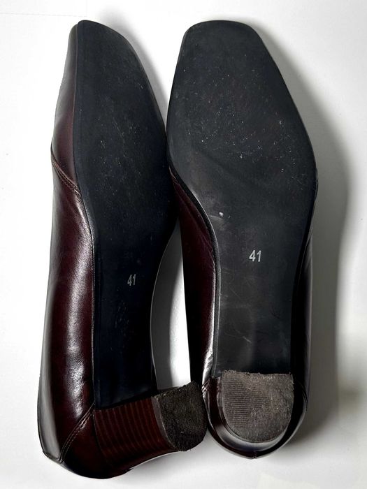 Damskie eleganckie czółenka | KRYSTAD | Brązowe | Skóra naturalna