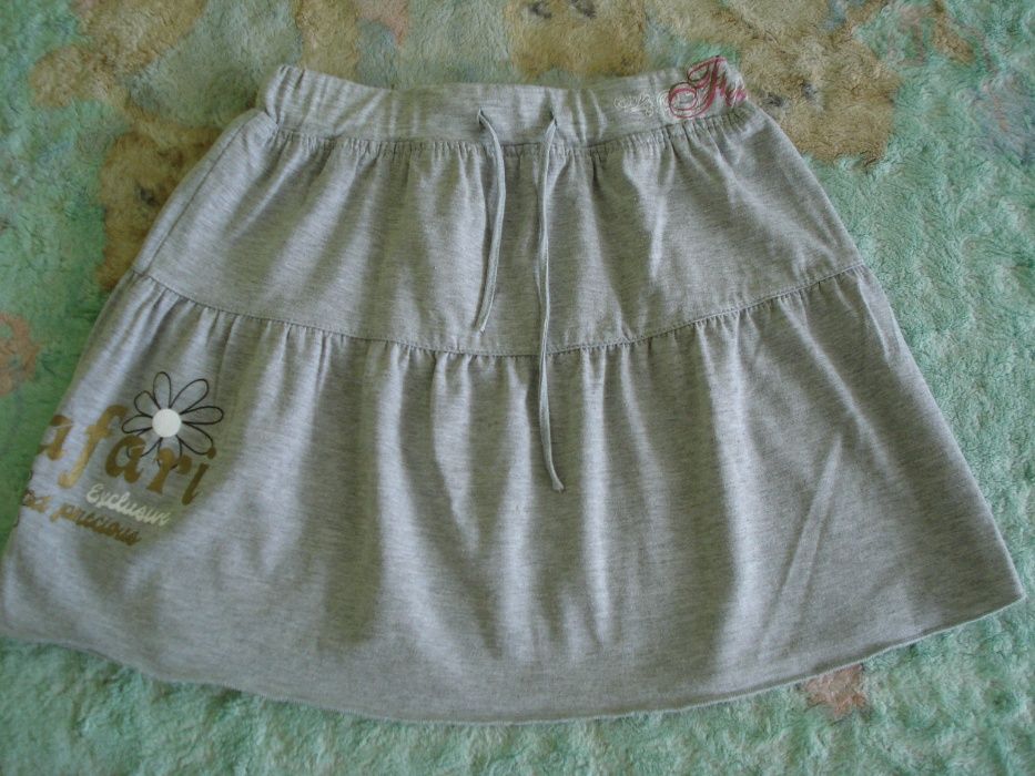spódnica bawełniana, szara, rozm.122cm