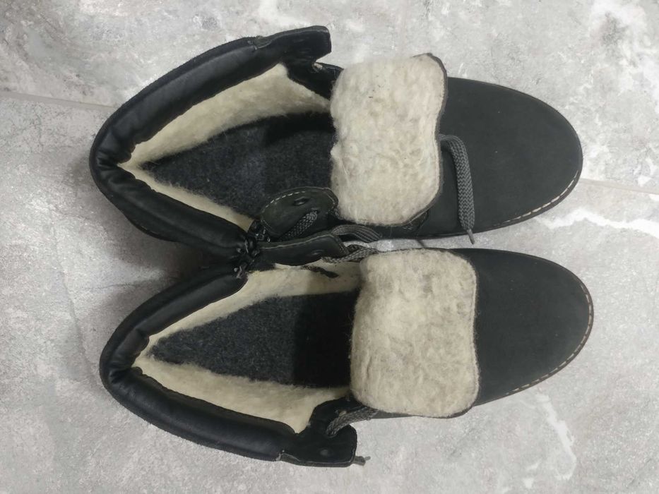 Мужские зимние кожаные ботинки Rieker 45р в отличном состоянии