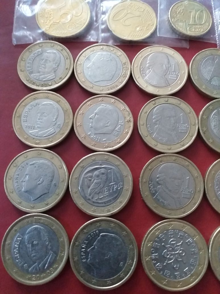 Monety 1 i 2 euro