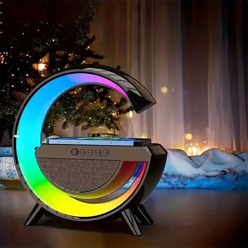 Inteligenta Lampka RGB Głośnik Ładowarka Bezprzewodowa Darmowa Dostawa