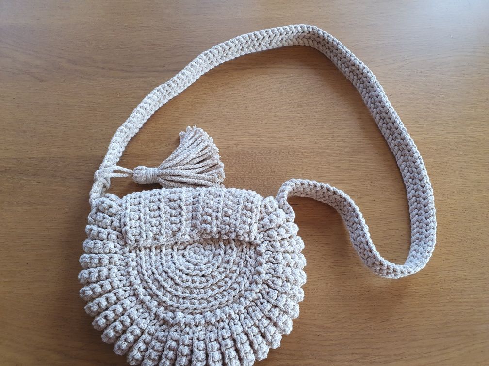 Nowa torebka handmade ze sznurka