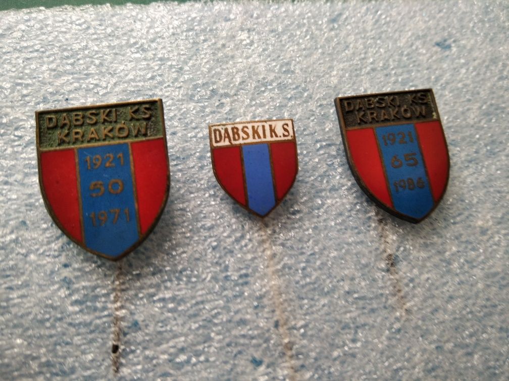 DĄBSKI KS KRAKÓW - zestaw odznak - przypinki odznaki piny znaczki