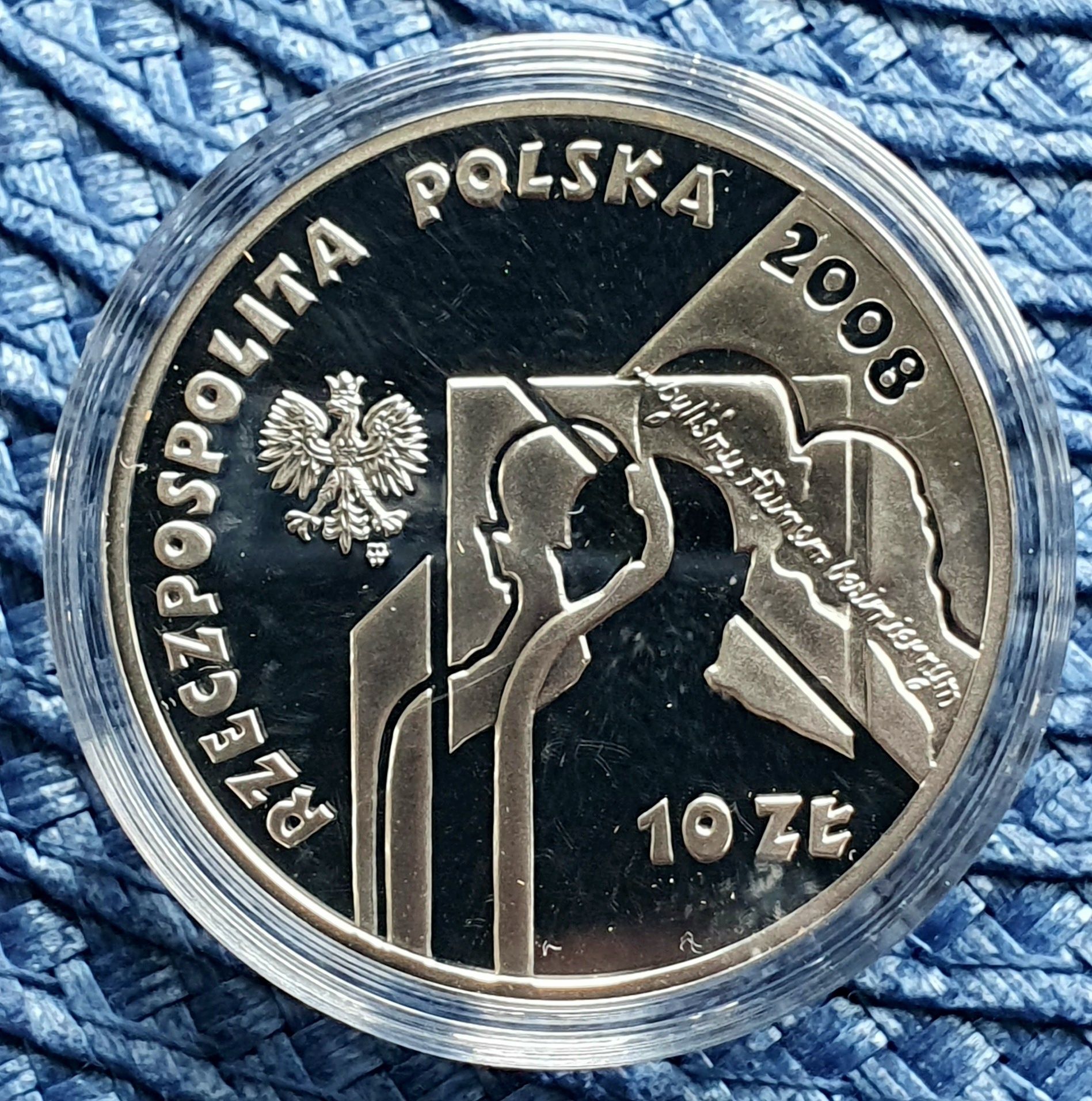 SYBIRACY 10 złotych z cyrkonią [srebro] kolekcjonerska