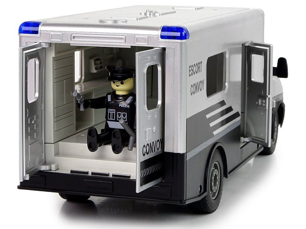 Auto Zdalnie Sterowane Bankowóz Konwój na pilota Akumulator policja