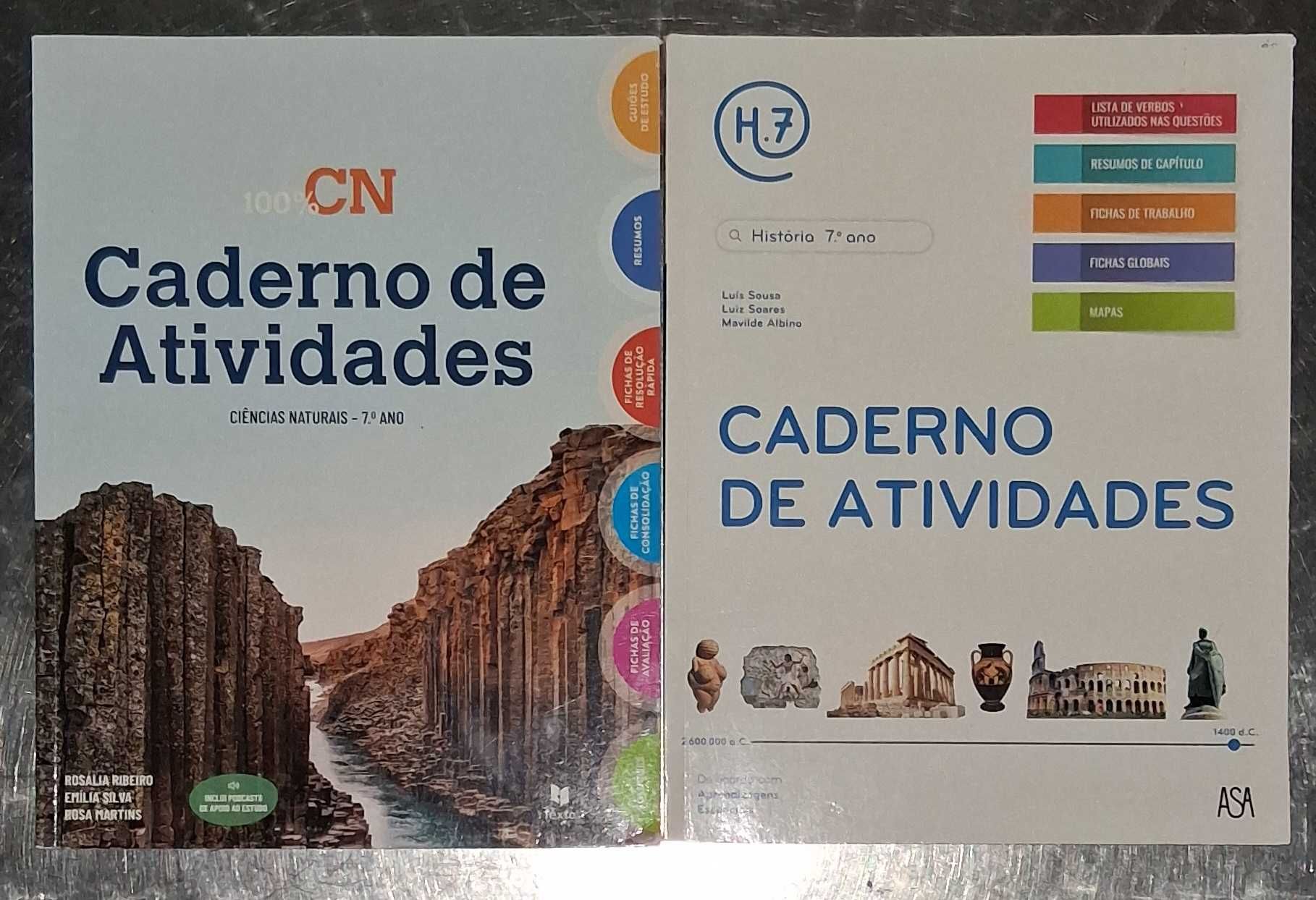 Manuais/Caderno Atividades 7 ano - Port/Ingles/FQ/CN/Mat/Hist/Geo