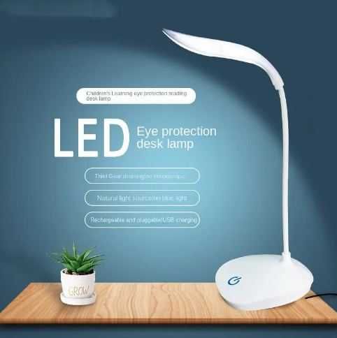 Lampka biurkowa - nocna - LED - jasne światło - akumulatorowa - 7szt