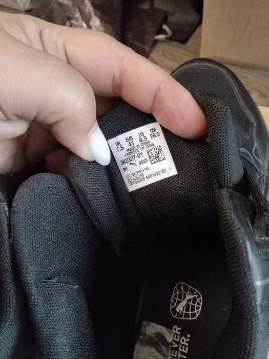 Чоловічі чоботи б/у  на осінь весну Puma оригінал us 8.5 на 26,5 см