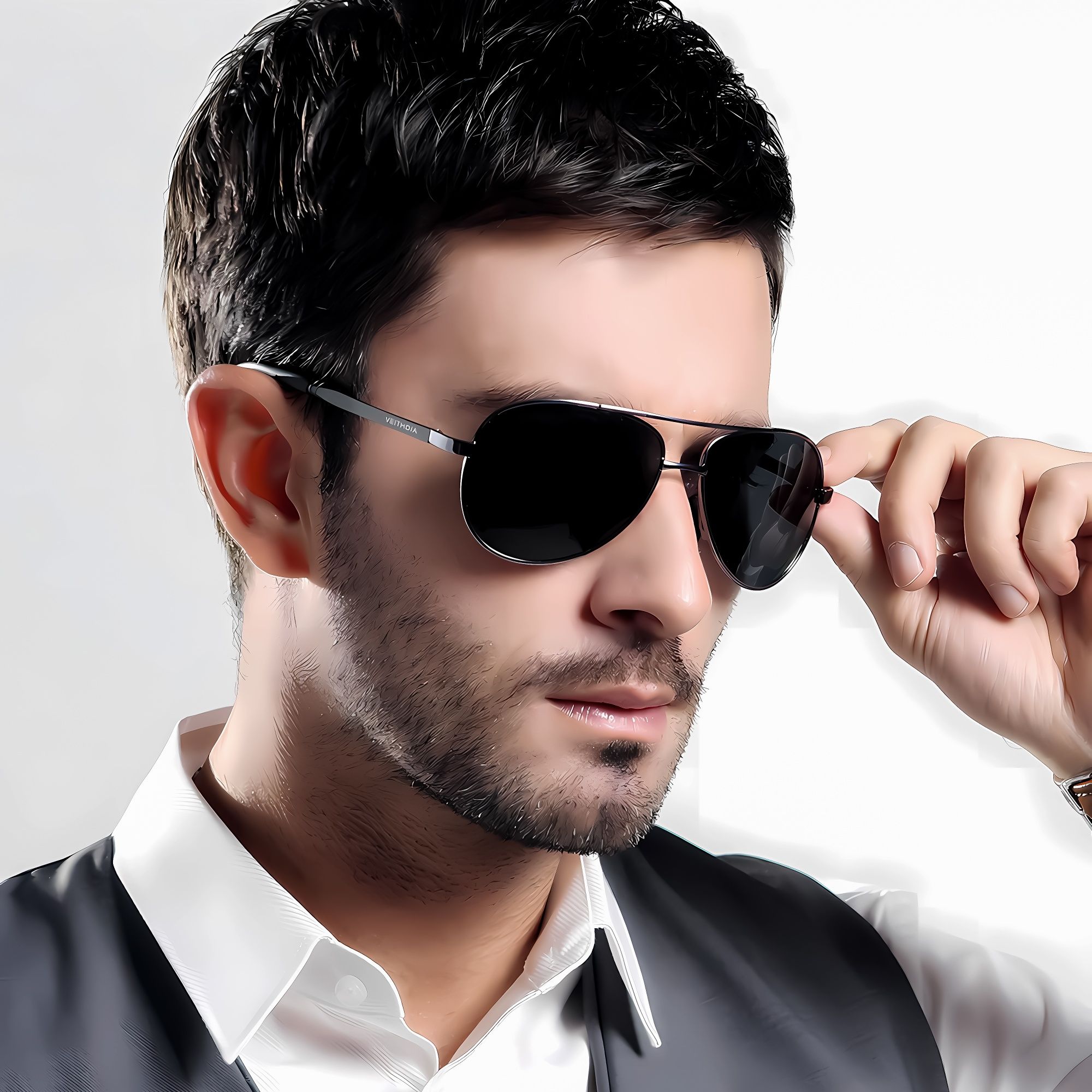 OKULARY PRZECIWSŁONECZNE. Polaryzacyjne HD. Aviator. Sportowe. Męskie.