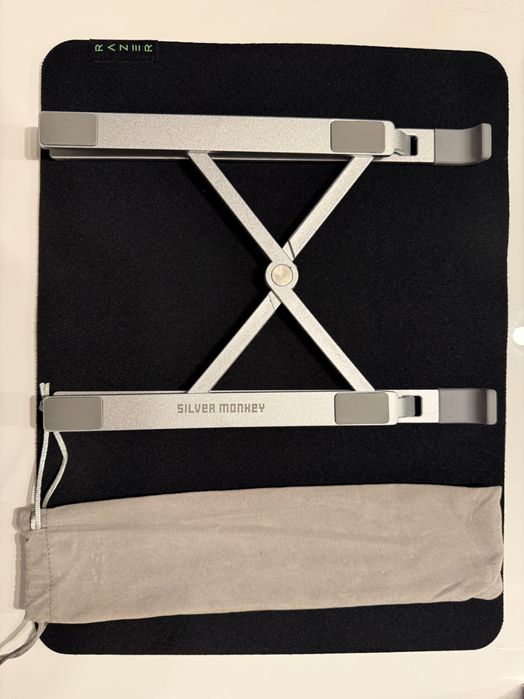 Silver Monkey Blanc ergonomiczna składana podstawka pod laptopa
