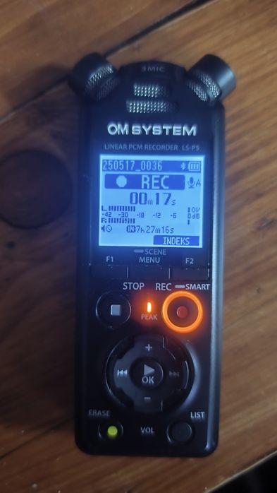 Dyktafon Rejestrator dźwięku OM System LS-P5 16GB BLACK Olympus