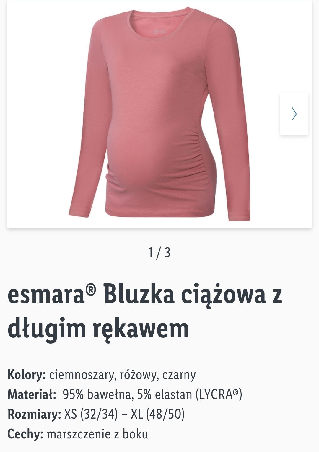 Bluzka ciążowa 44 esmara