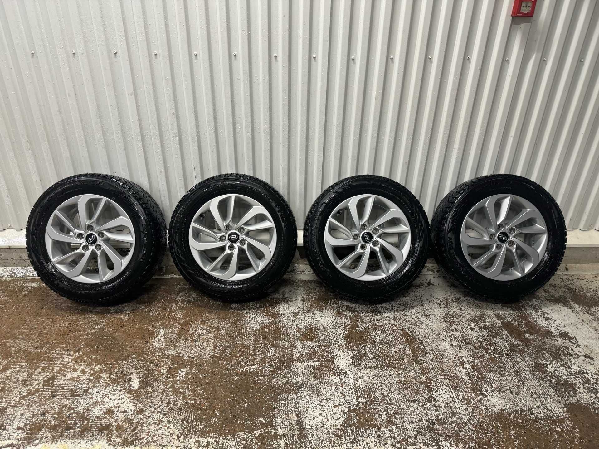 Koła alufelgi z oponami 225/60/17 5x114.3 TPMS Hyundai Tucson jak nowe