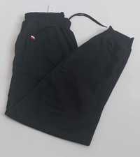 Spodnie męskie dresowe czarne ze ściągaczami LINTEBOB Y-46333-LK r 2XL