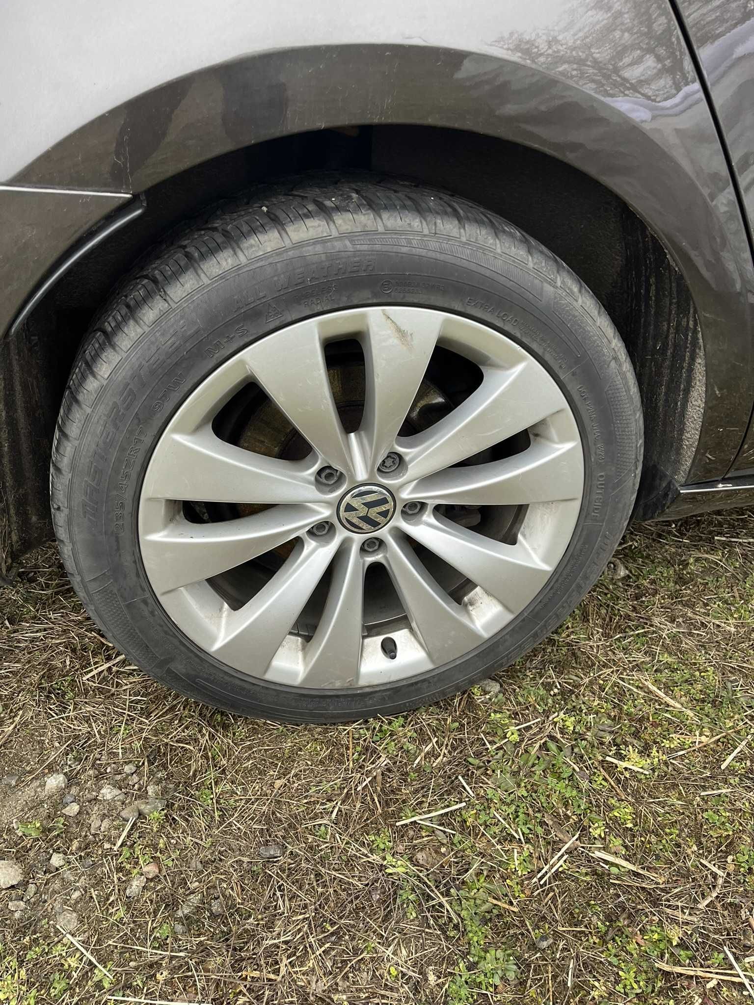 koła felgi aluminiowe z oponami vw passat b6 b7 cc 235/45r17 23r