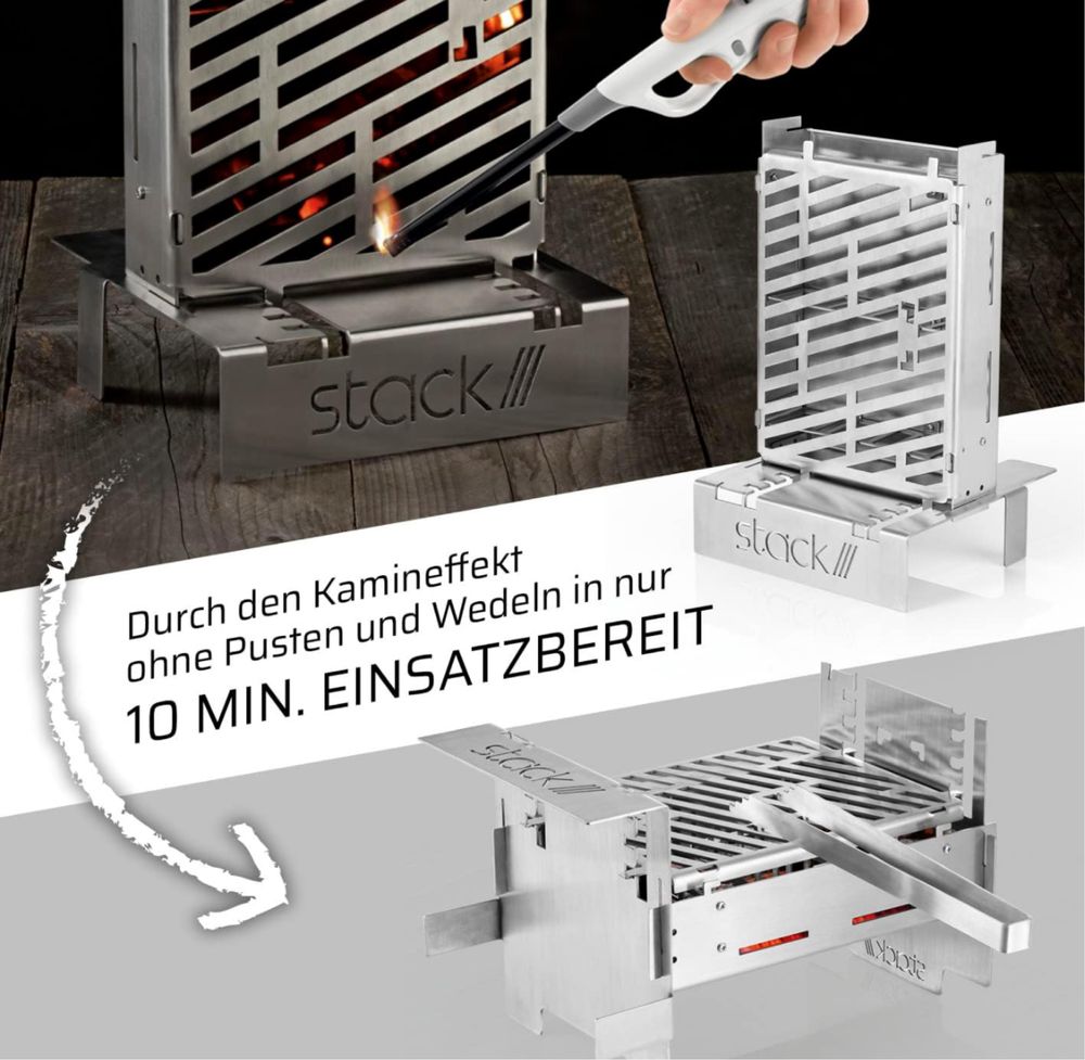 Grill kempingowy Stack 3 w 1
