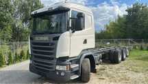 Scania R410 8x2 euro 6 rama do zabudowy