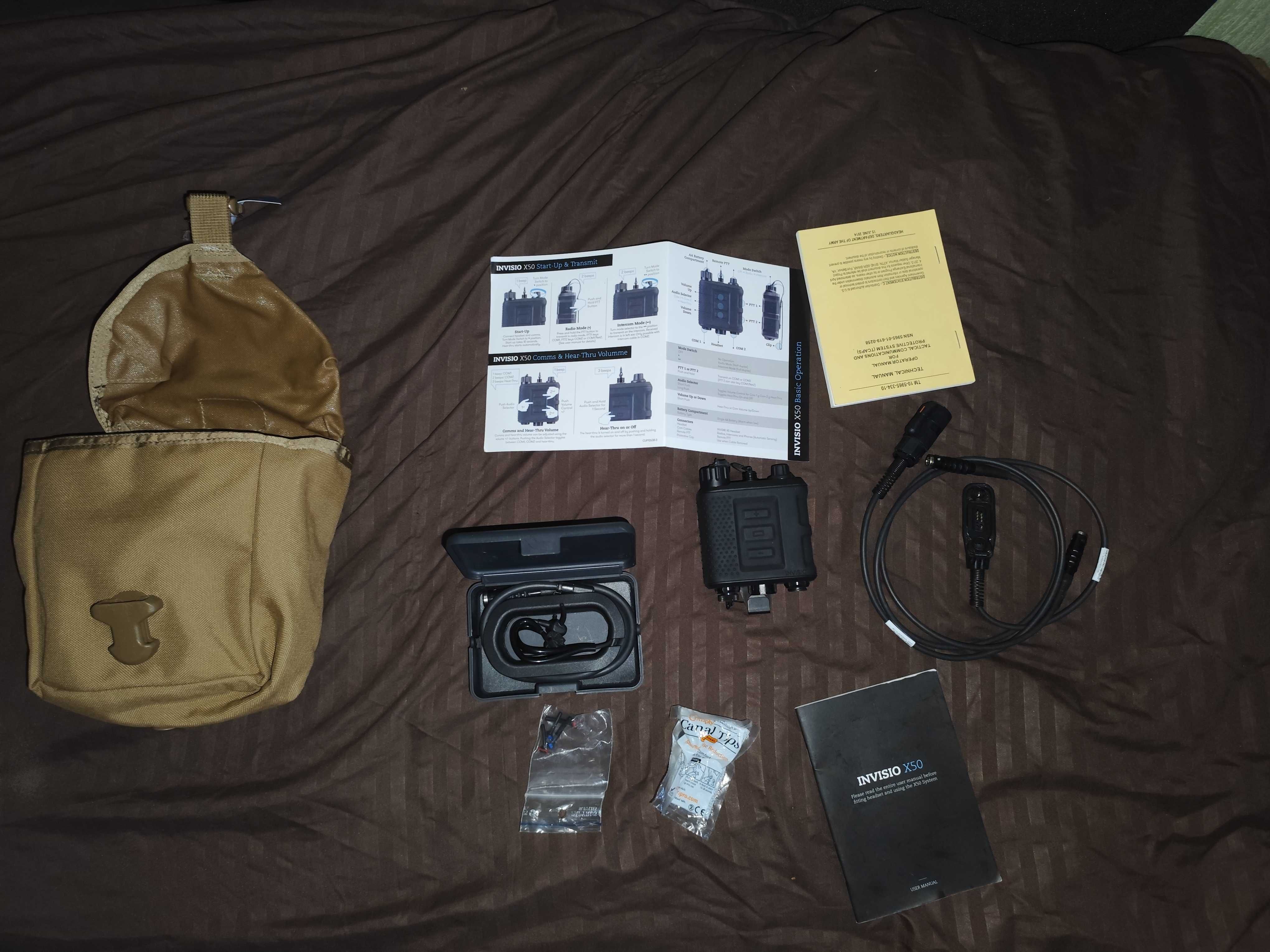 Invisio X50 PTT + кабель