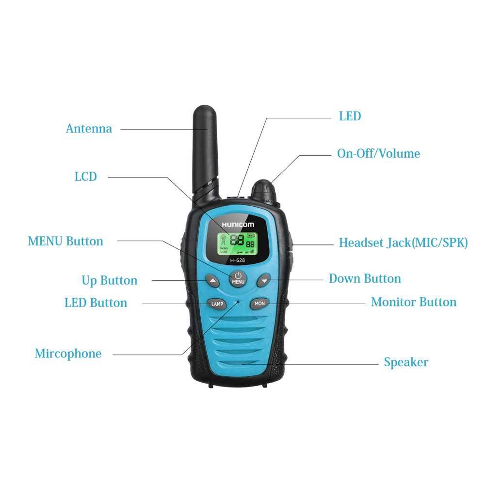 Krótkofalówka urządzenie radiowe na przygodę Walkie Talkie 5km.