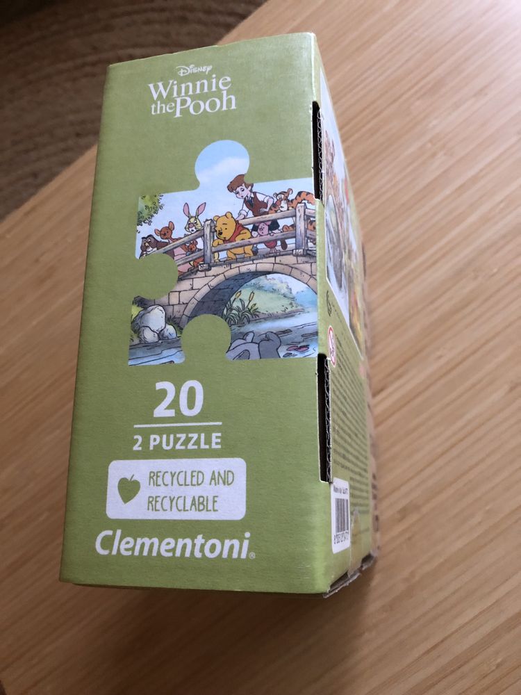 2x Puzzle Janod i Clementoni Disney Winnie the Pooh
