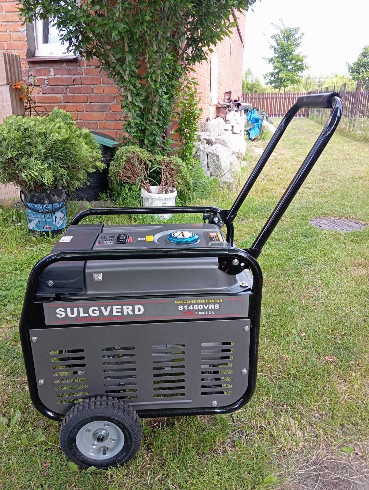 OKAZJA! nowy agregat prądotworczy SULGVERD mocny 7.1KW, AVR, na kołach