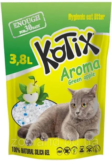 Наполнитель для котов  Animall, Kotix, Хвостик, силікагель