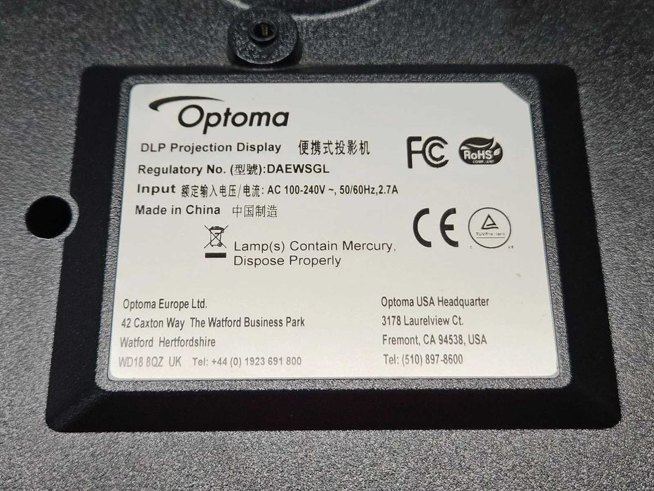 Проектор Optoma W316 3400 Люменов Full 3D HDMI