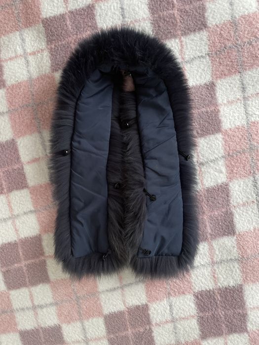 Комір опушка воротник опушка песець натуральний мех