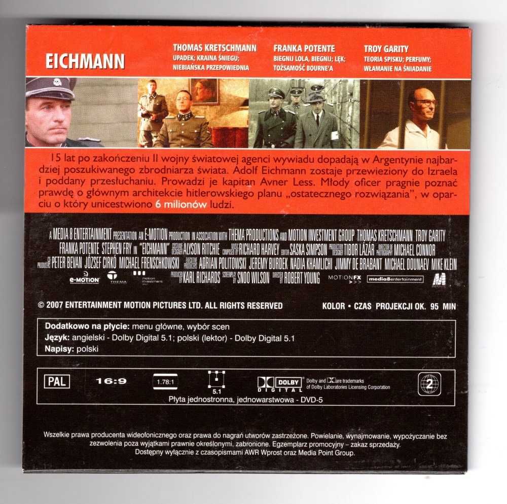 Eichmann (reż. Robert Young) DVD