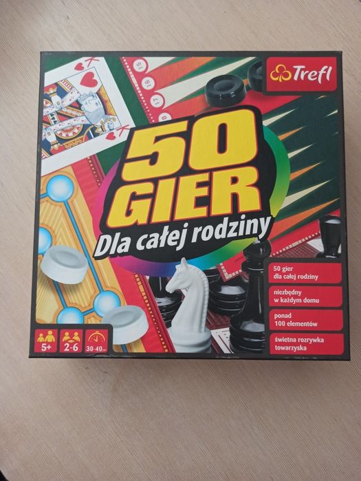Gra planszowa 50 gier dla całej rodziny Trefl