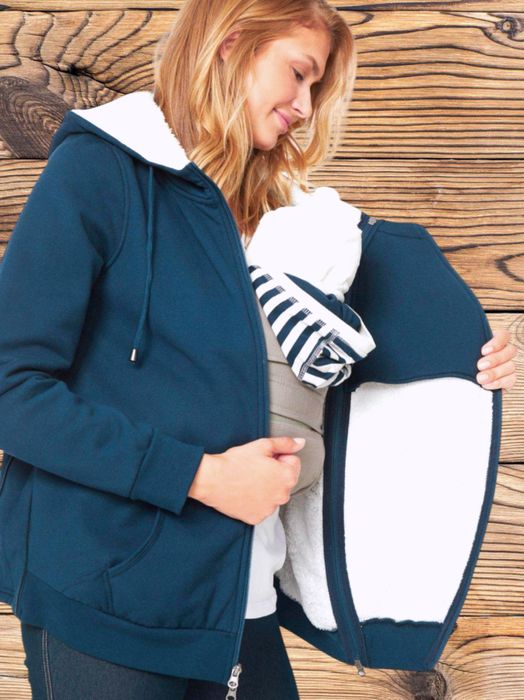 Zimowa ciepła bluza 3w1 dla dwojga, ciążowa