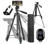 STATYW NA APARAT telefon stojak tripod 103cm uchwyt do zdjęć z pilotem